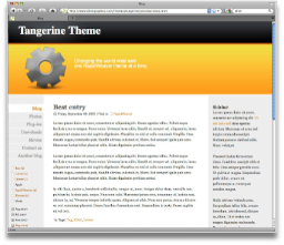 Website Ontwerp Tangerine